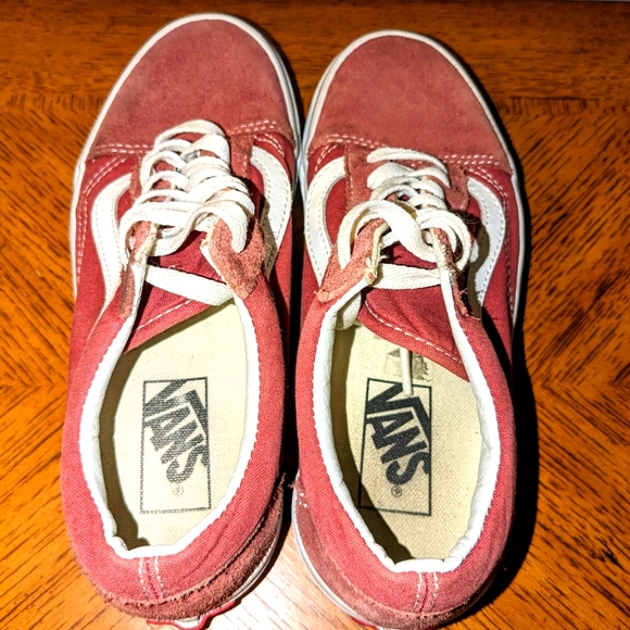 Vans Lace up Shoes Mens Size 5 Maroon Suede Canvas Classic Low Skateboarding - Picture 9 of 10